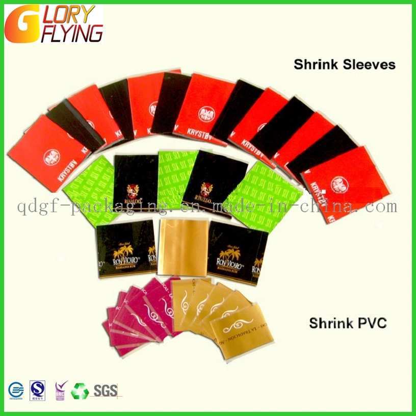 Plastic Shrink Label/PVC Sleeve/PETG Shrinkage Sleeves on Rolls/ Heat-Cut Sleeve for Bottle Packing Wraps/ Plastic POF Tubing Printing Labels