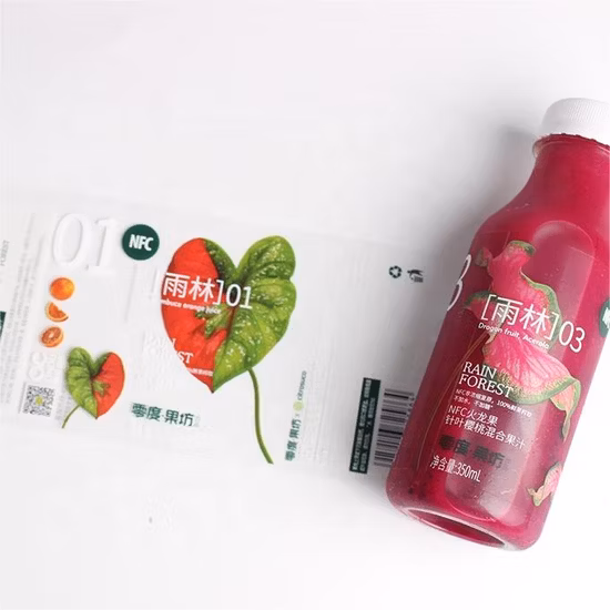 Drink Bottle Label Heat PVC Film Shrink Sleeves