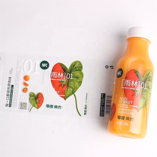 Drink Bottle Label Heat PVC Film Shrink Sleeves