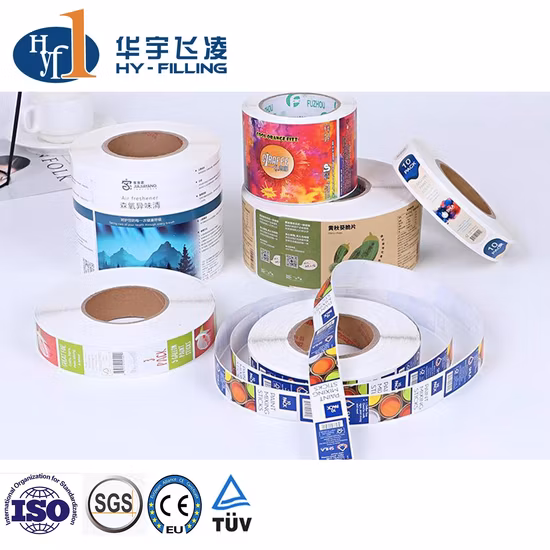 ボトル入り飲料、収縮チューブ付きのカスタマイズされたガラス瓶、工場出荷時の価格の粘着ステッカーラベル